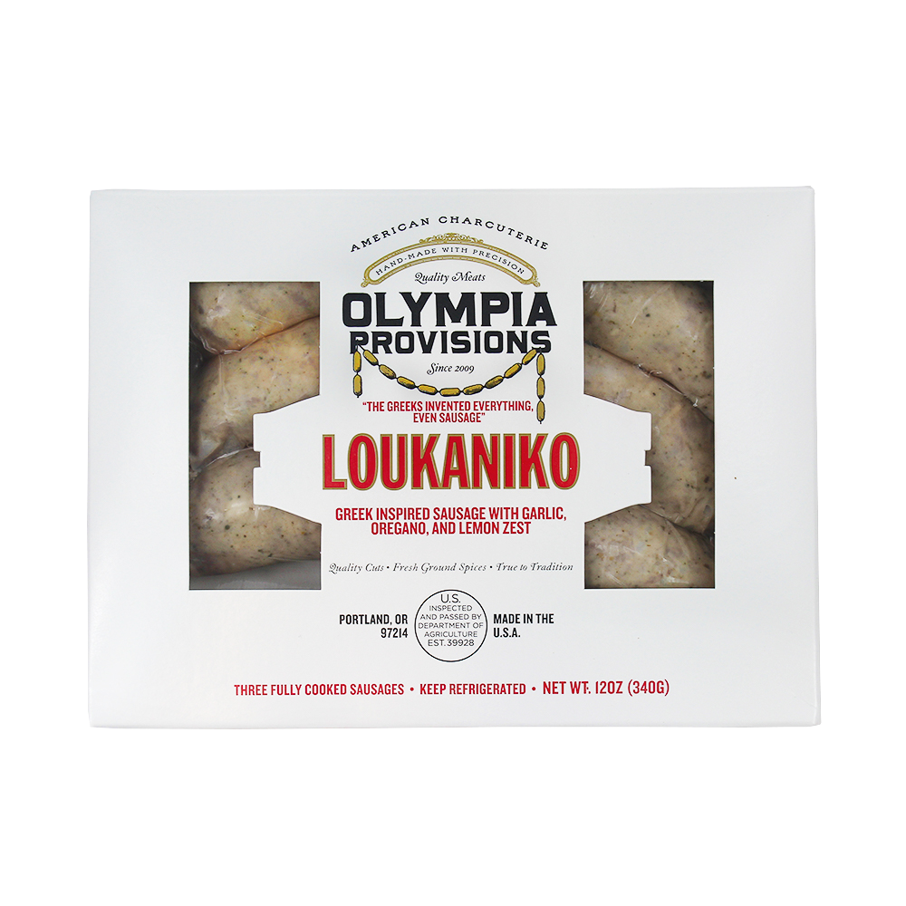 Retail Loukaniko front facing.