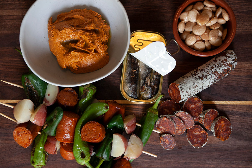 Smoked Chorizo skewers.